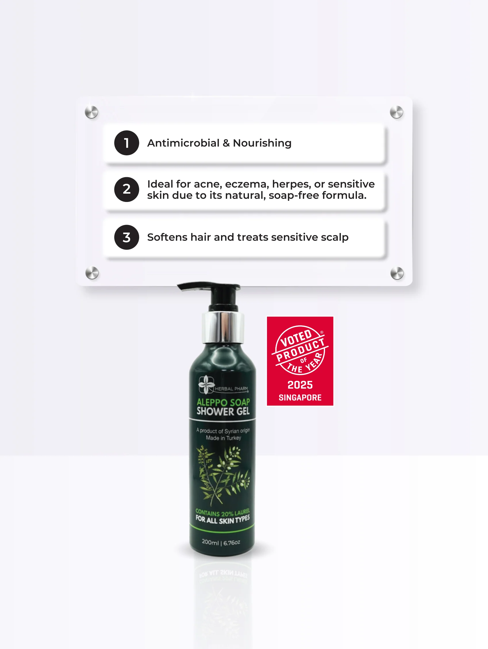 Aleppo Soap Shower Gel, 200ml - Image 5