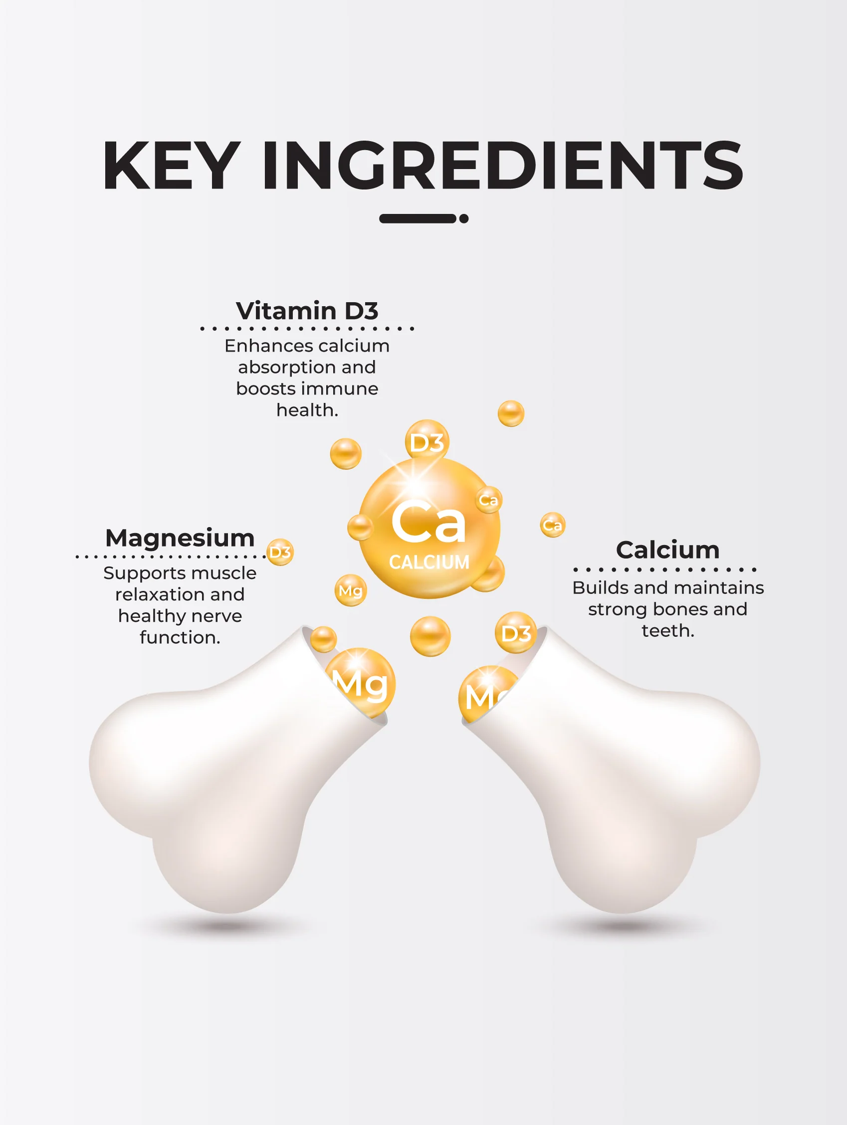 Calcium Magnesium with Vitamin D3, 120 Capsules - Image 7