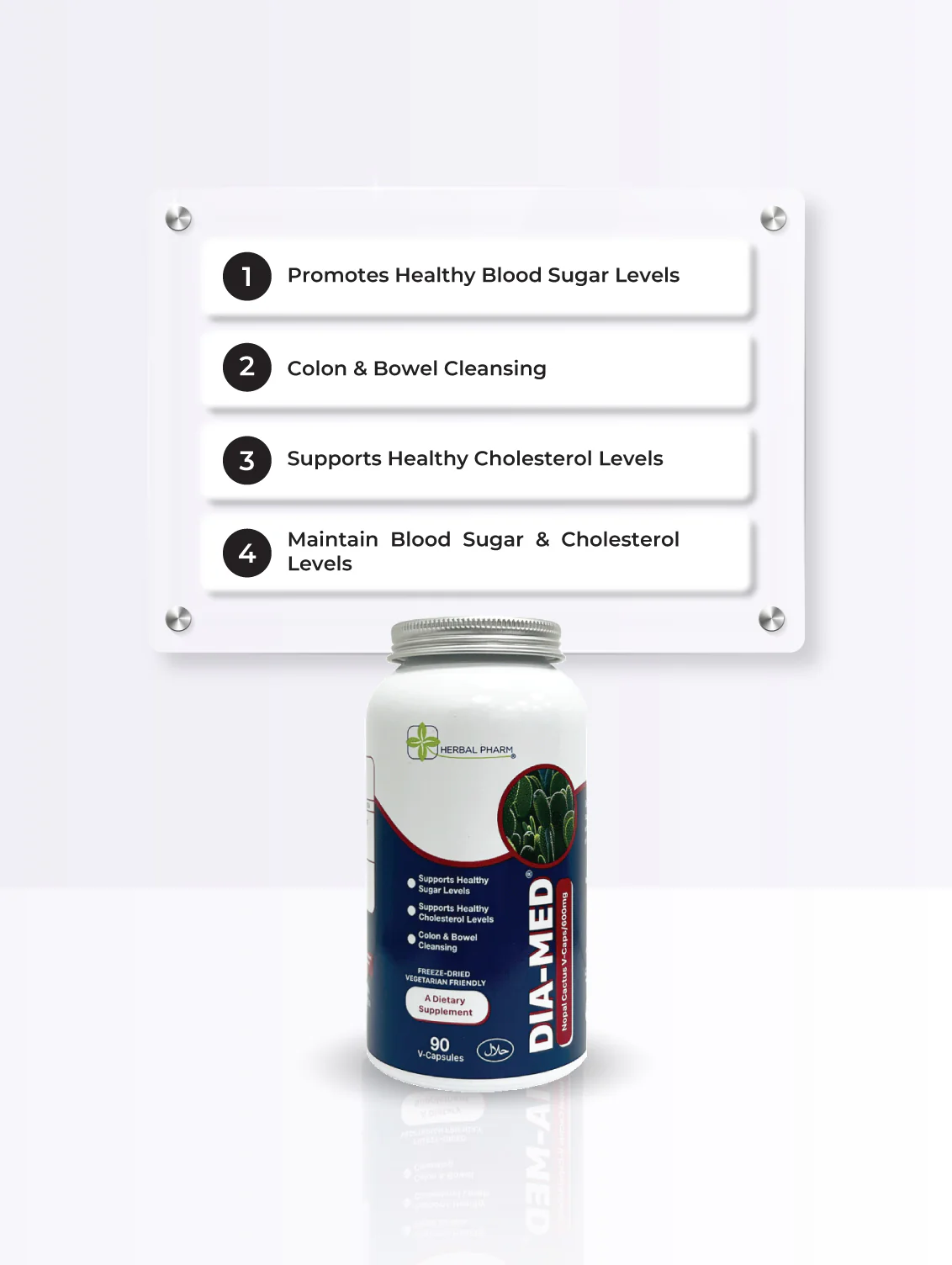 Dia-Med Nopal Cactus, 90 V-Capsules - Image 6