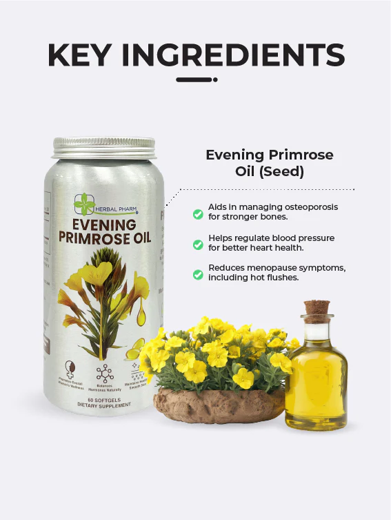 Evening Primrose Oil, 60 Softgels - Image 5
