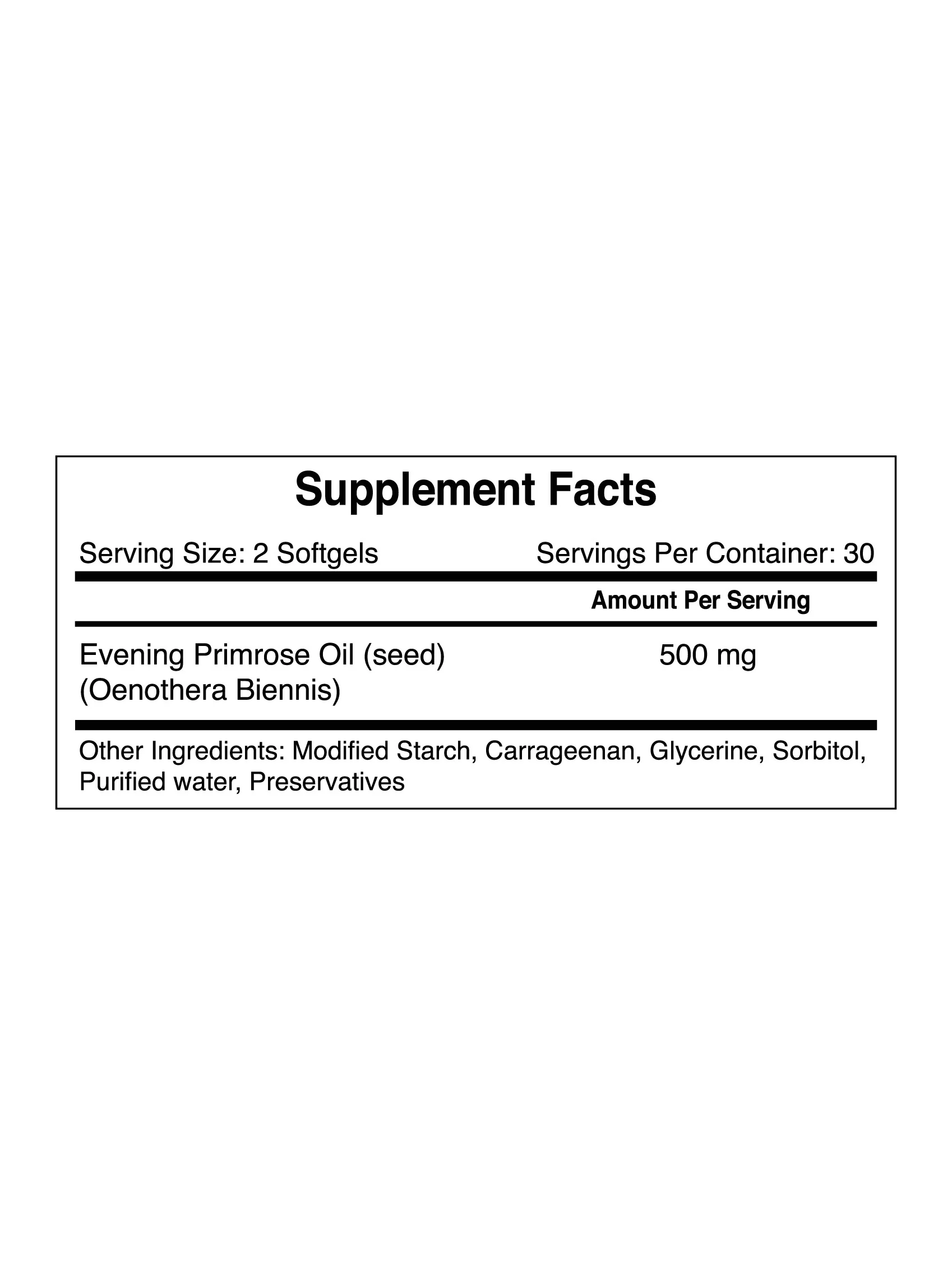 Evening Primrose Oil, 60 Softgels - Image 6