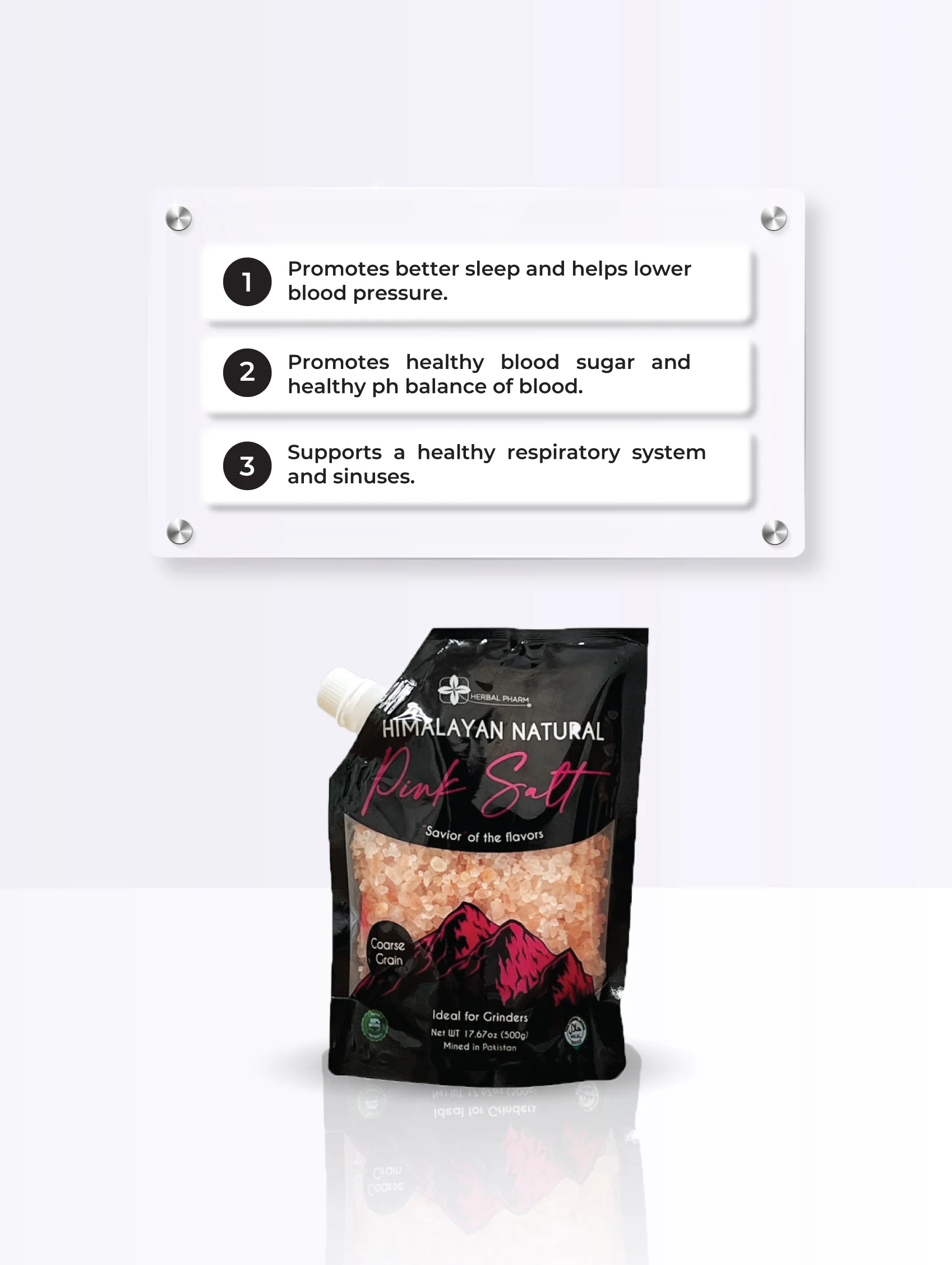 Himalayan Natural Pink Salt Coarse, 500g - Image 5
