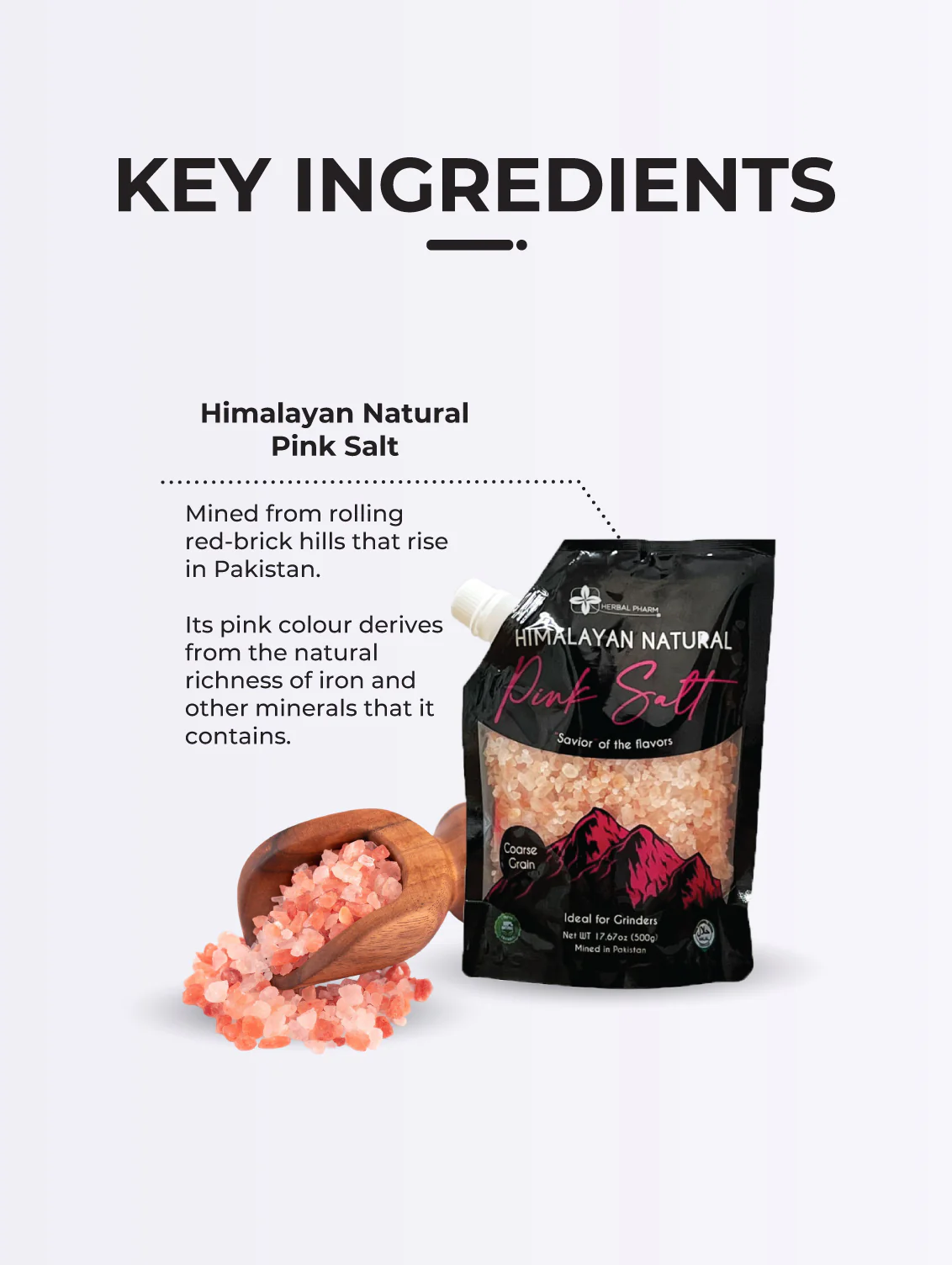 Himalayan Natural Pink Salt Coarse, 500g - Image 7