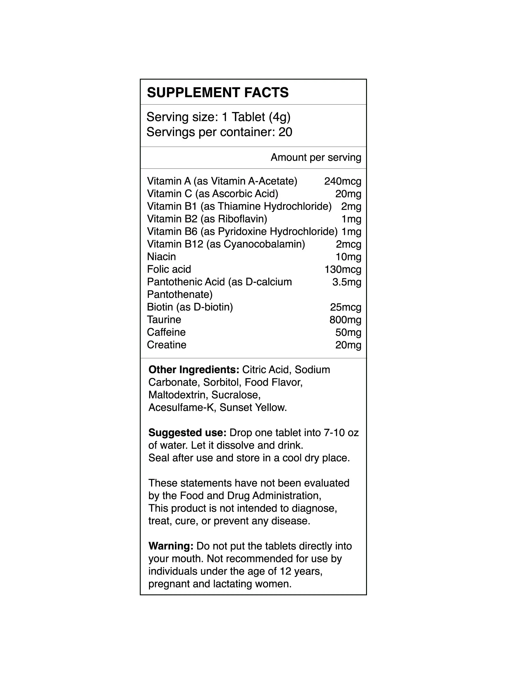 Ignitor, 20 Effervescent Tablets - Image 5