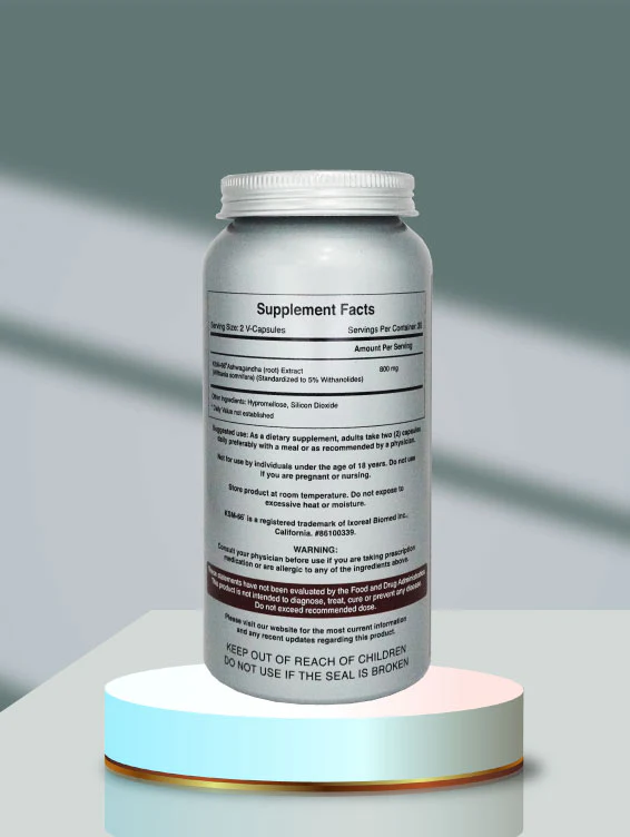 Ashwagandha KSM-66, 60 V-Capsules - Image 3