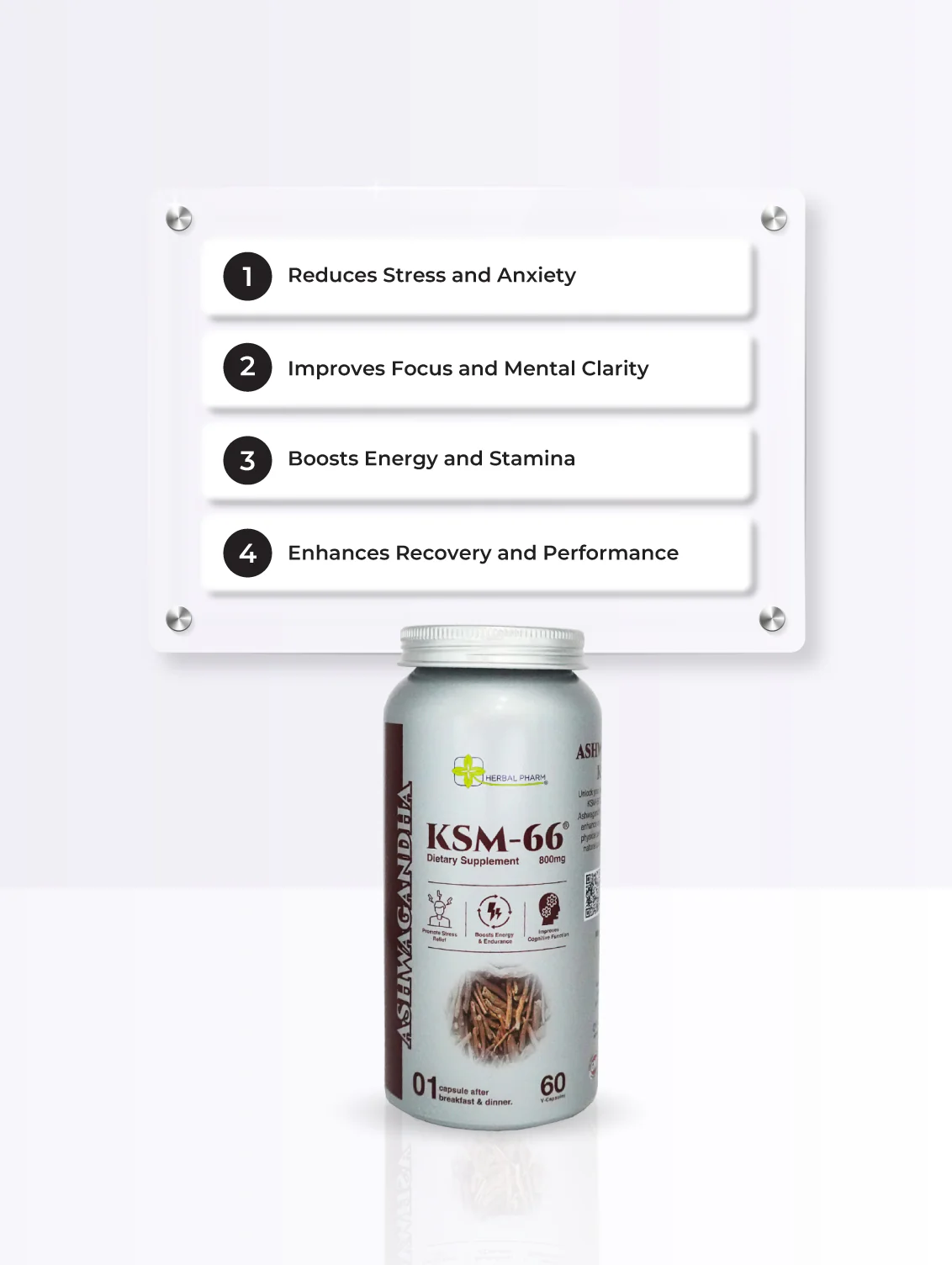 Ashwagandha KSM-66, 60 V-Capsules - Image 5