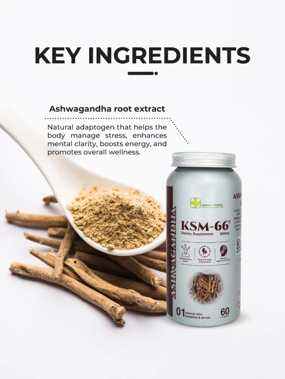 Ashwagandha KSM-66, 60 V-Capsules - Image 7