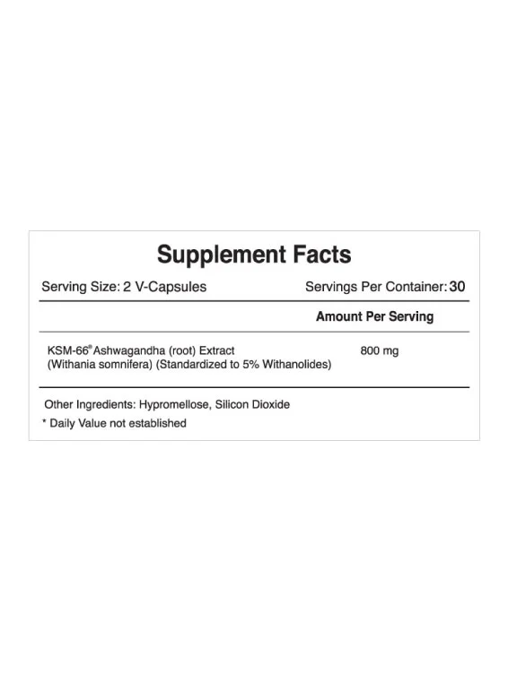 Ashwagandha KSM-66, 60 V-Capsules - Image 8