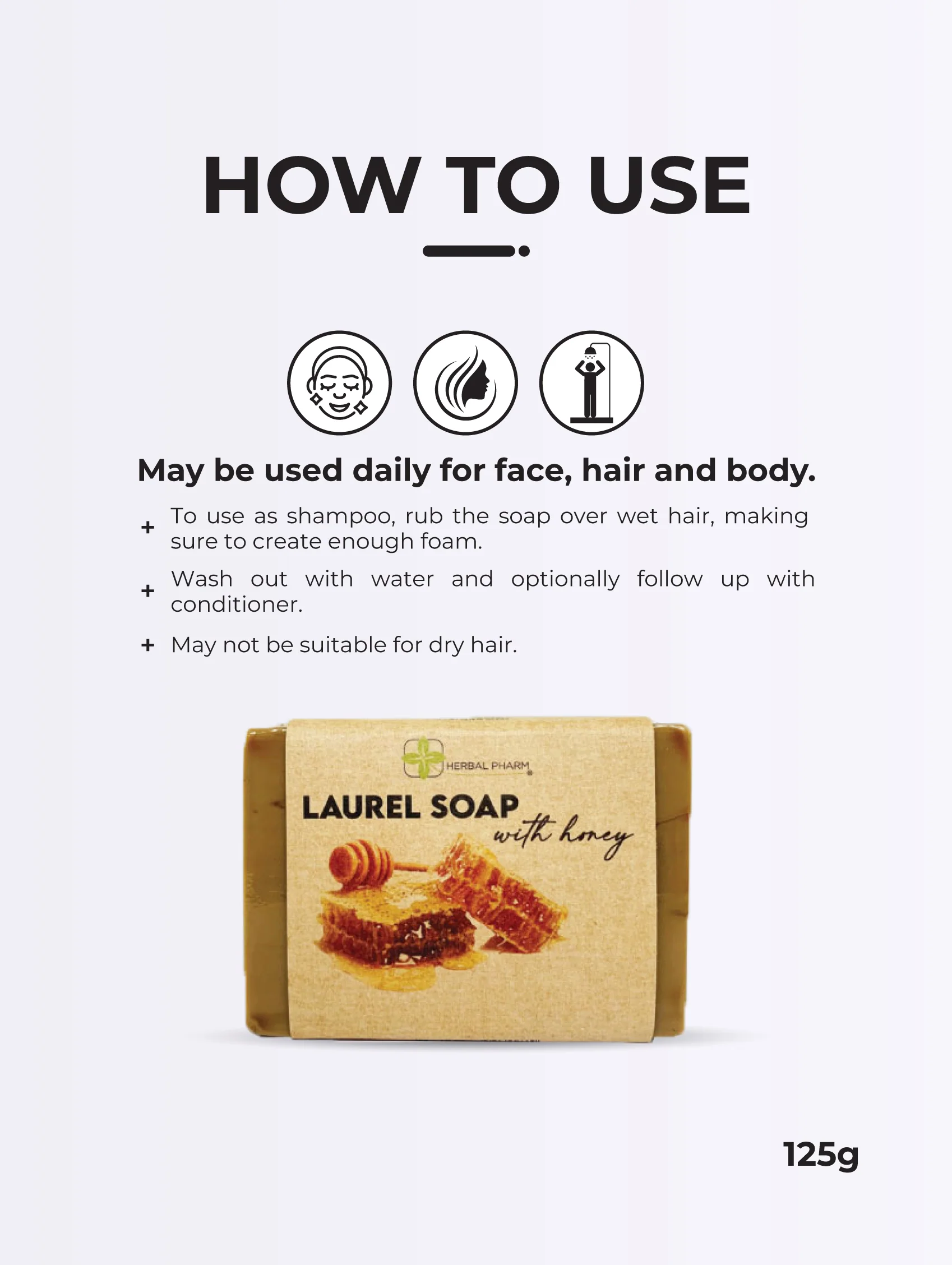 Aleppo Laurel Soap with Honey, 125g - Image 4