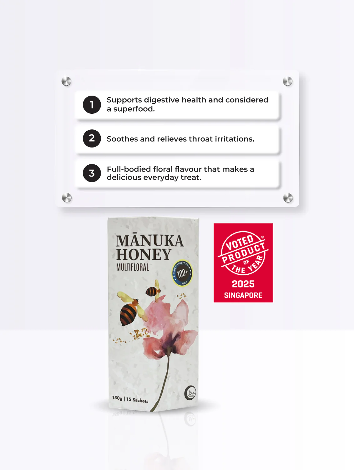 Manuka Honey Sachet 100+, 10g x 15 Sachets - Image 5