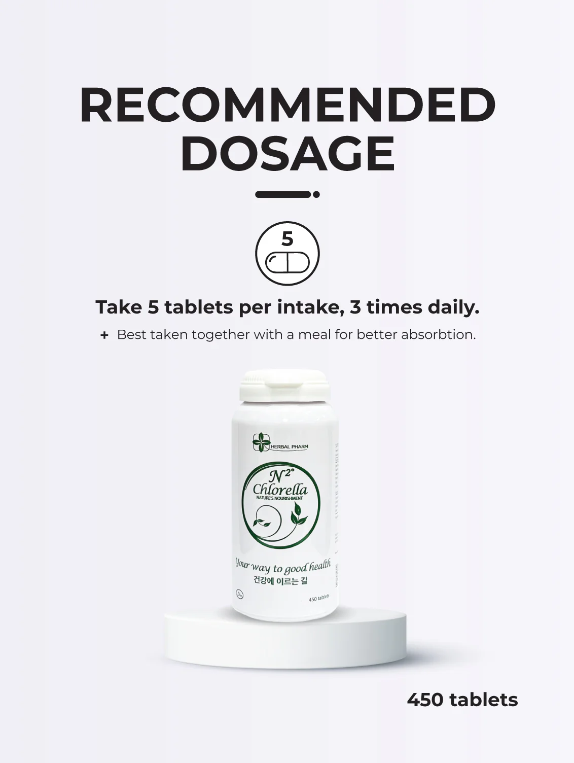 N2 Chlorella, 450 Tablets - Image 6
