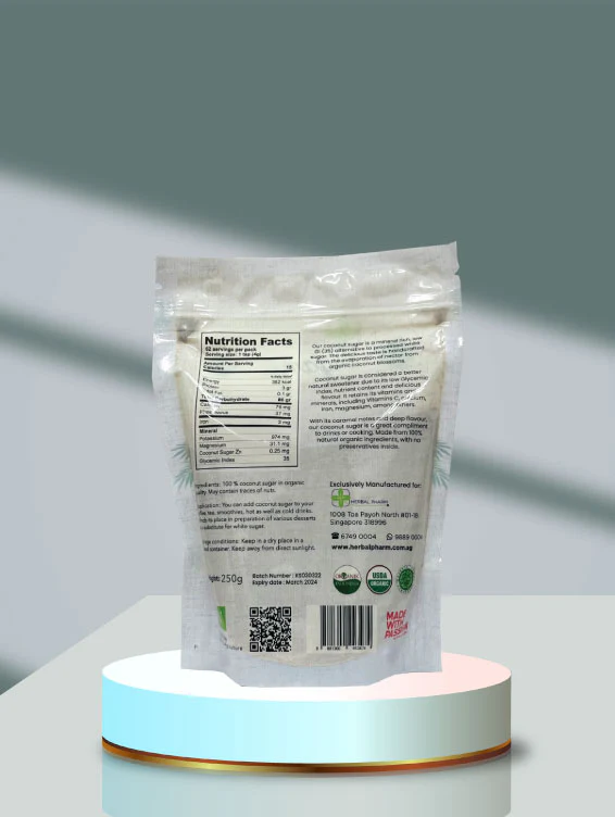 Organic Coconut Sugar, 250g - Image 4