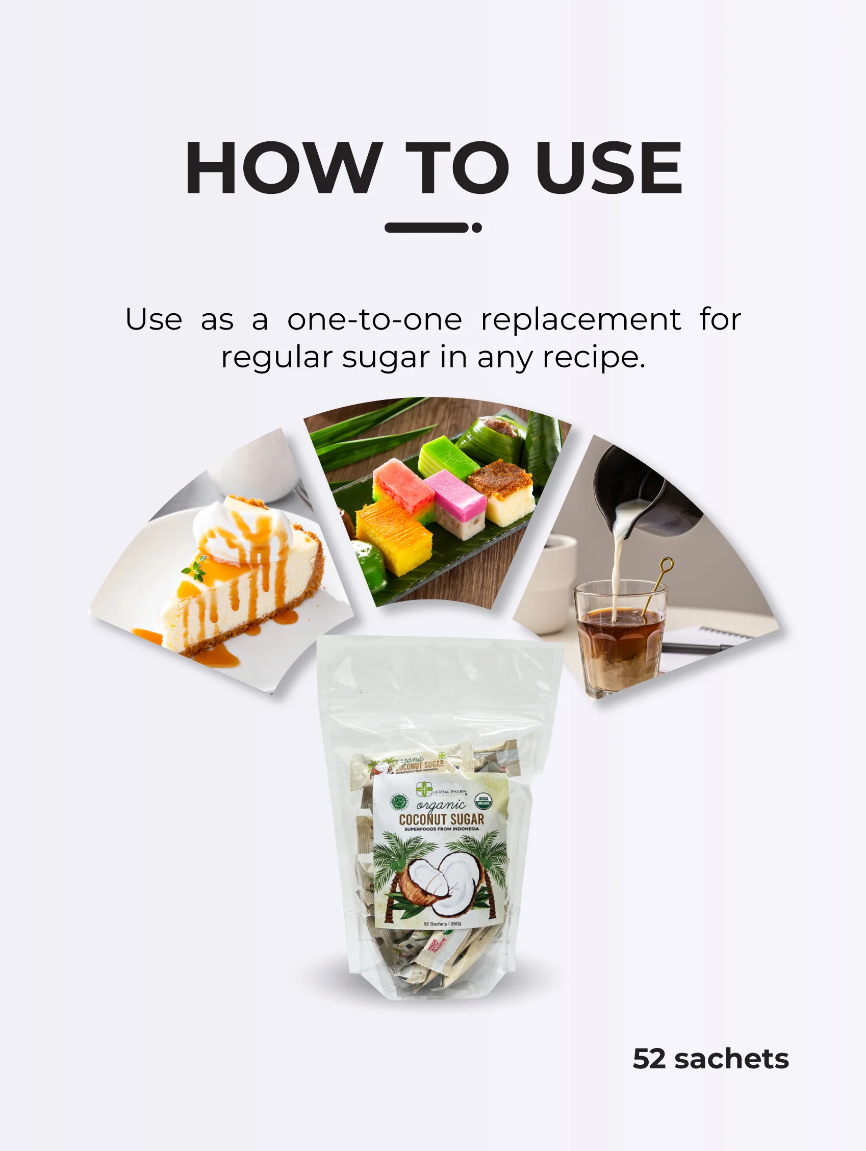 Organic Coconut Sugar Sachets, 5g x 52 Sachets - Image 7