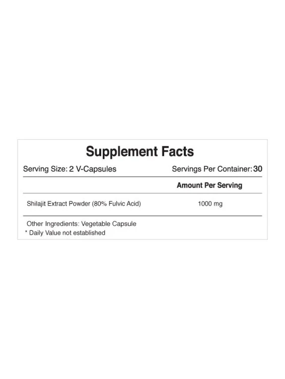 Shilajit Himalayan Nectar, 60 V-Capsules - Image 8