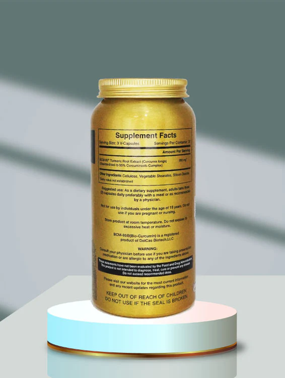 Turmeric Root Extract, 90 V-Capsules - Image 3