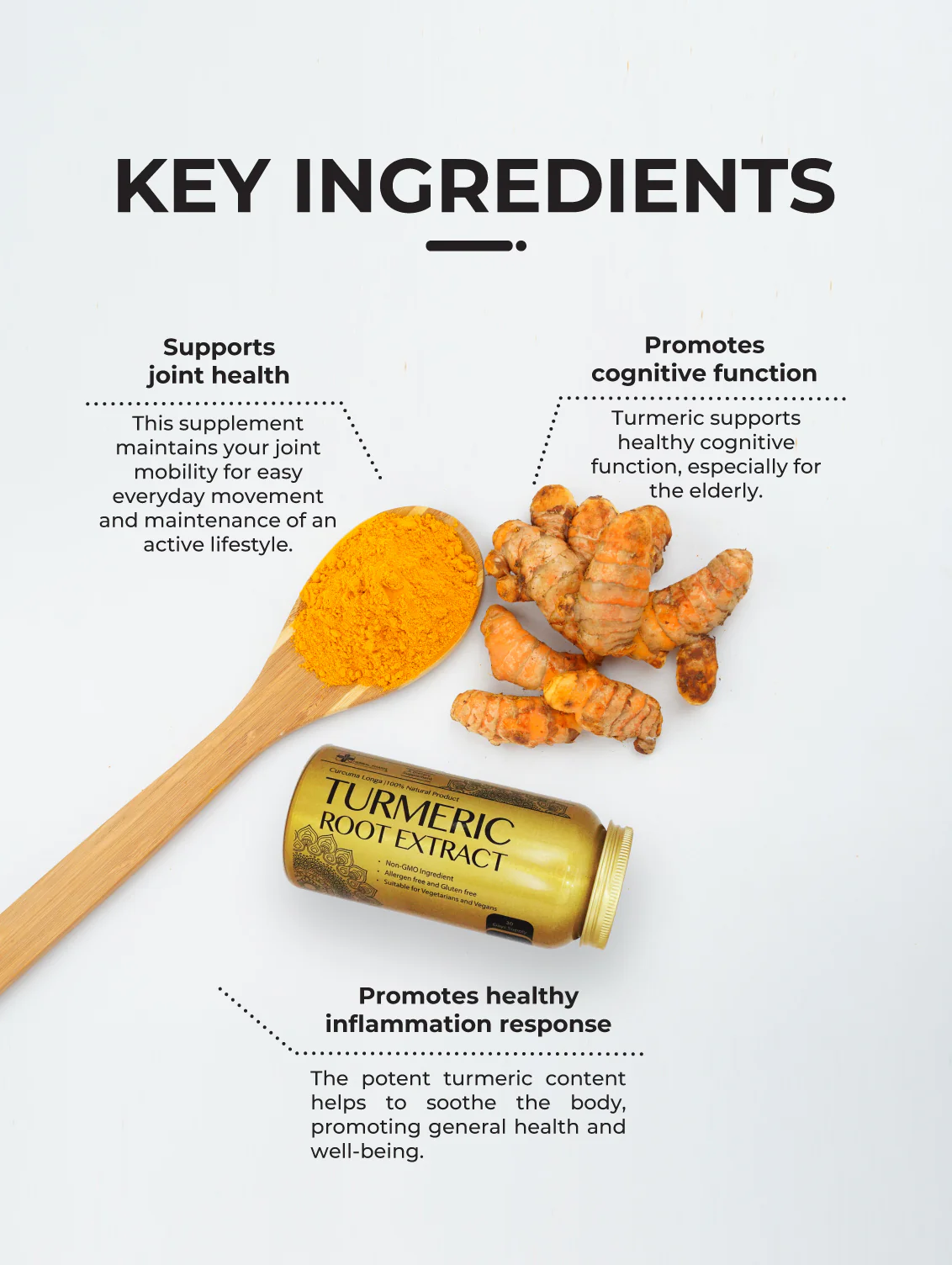 Turmeric Root Extract, 90 V-Capsules - Image 7